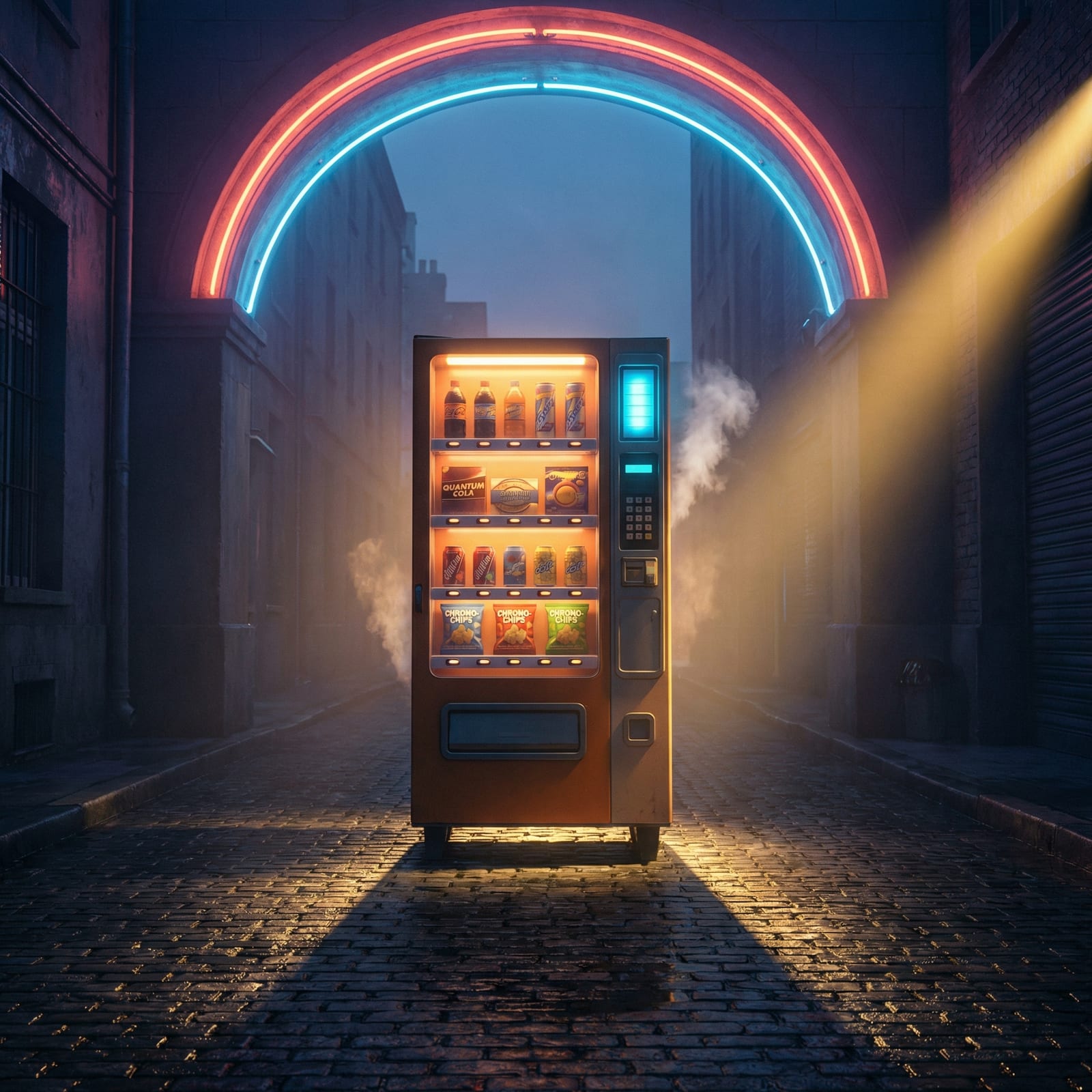 Moderner Snackautomat von Dein-Snackautomat.de mit gefüllten Warenschächten